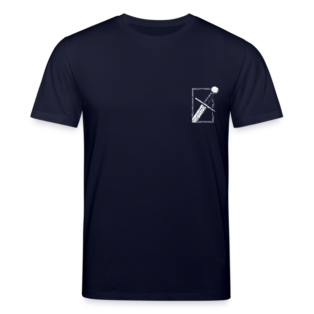 Mittelalterliches Schwert T-Shirt I "swertelin" I Hochmittelalter I dunkel I Bio-Shirt - Navy