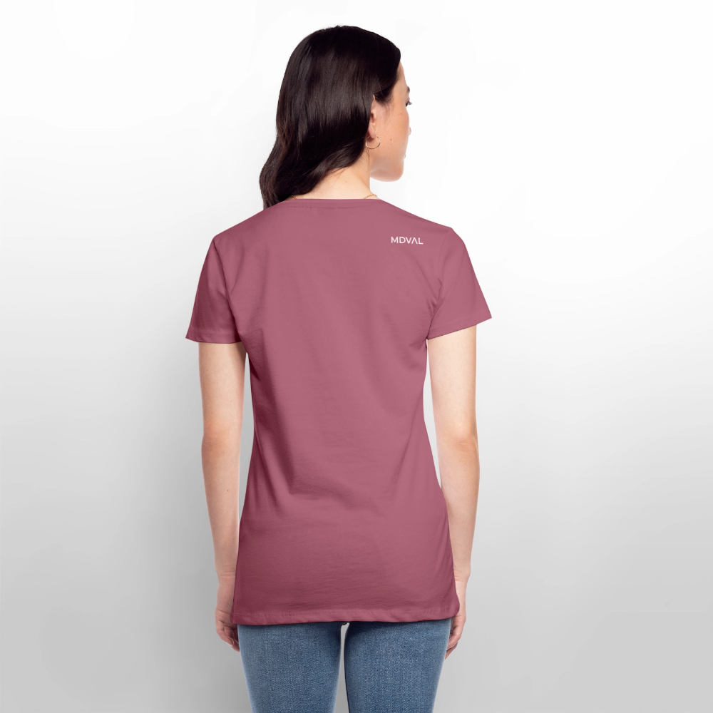 NEUES PROD Bio-Shirt Damen Königskatze - Mauve
