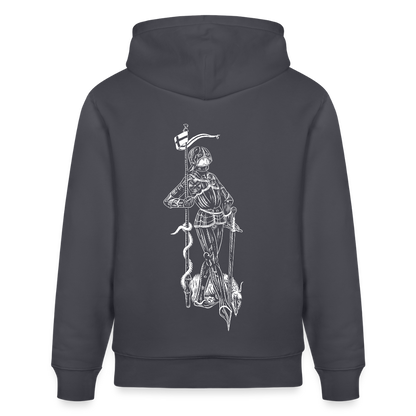 Geschichtsfenster Mittelalter Hoodie | Heiliger Georg Bio Hoodie - Indigoblau