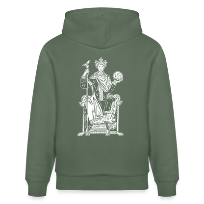 Mittelalterliche Quelle Kaiser Otto III I Bio-Hoodie - Tanngrün