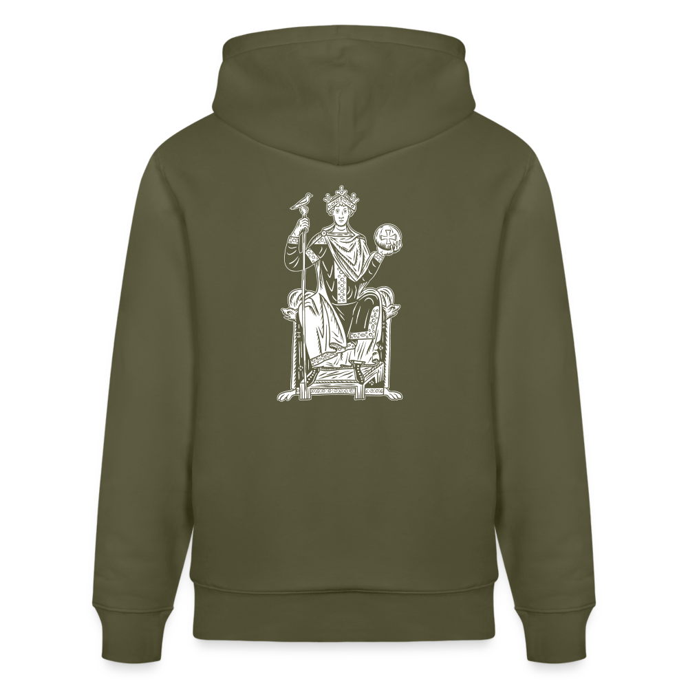 Mittelalterliche Quelle Kaiser Otto III I Bio-Hoodie - Khaki Grün