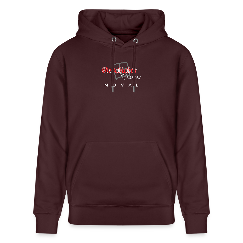 Geschichtsfenster Mittelalter Hoodie | Heiliger Georg Bio Hoodie - Maroon