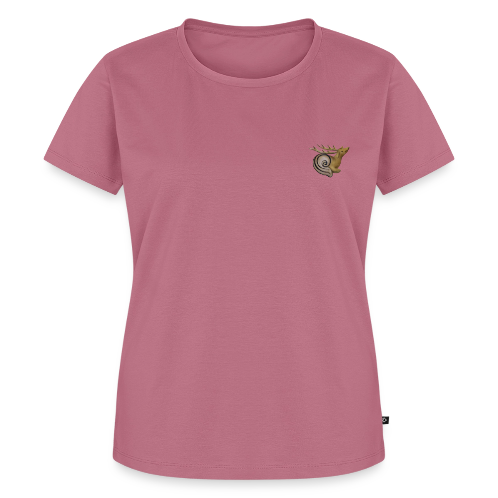 Mittelalterliche Tiere Shirt | Hirschschnecke - Mauve