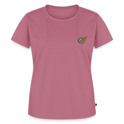 Mittelalterliche Tiere Shirt | Hirschschnecke - Mauve