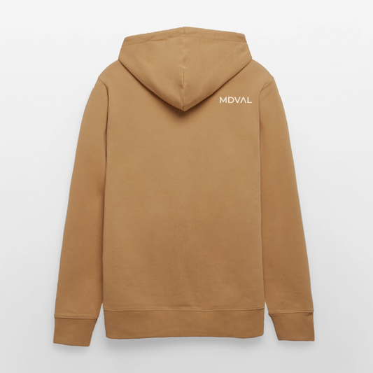 Mittelalterliche Tiere T-Shirt "Tjostender Hase" I Bio-Hoodie - Karamell 