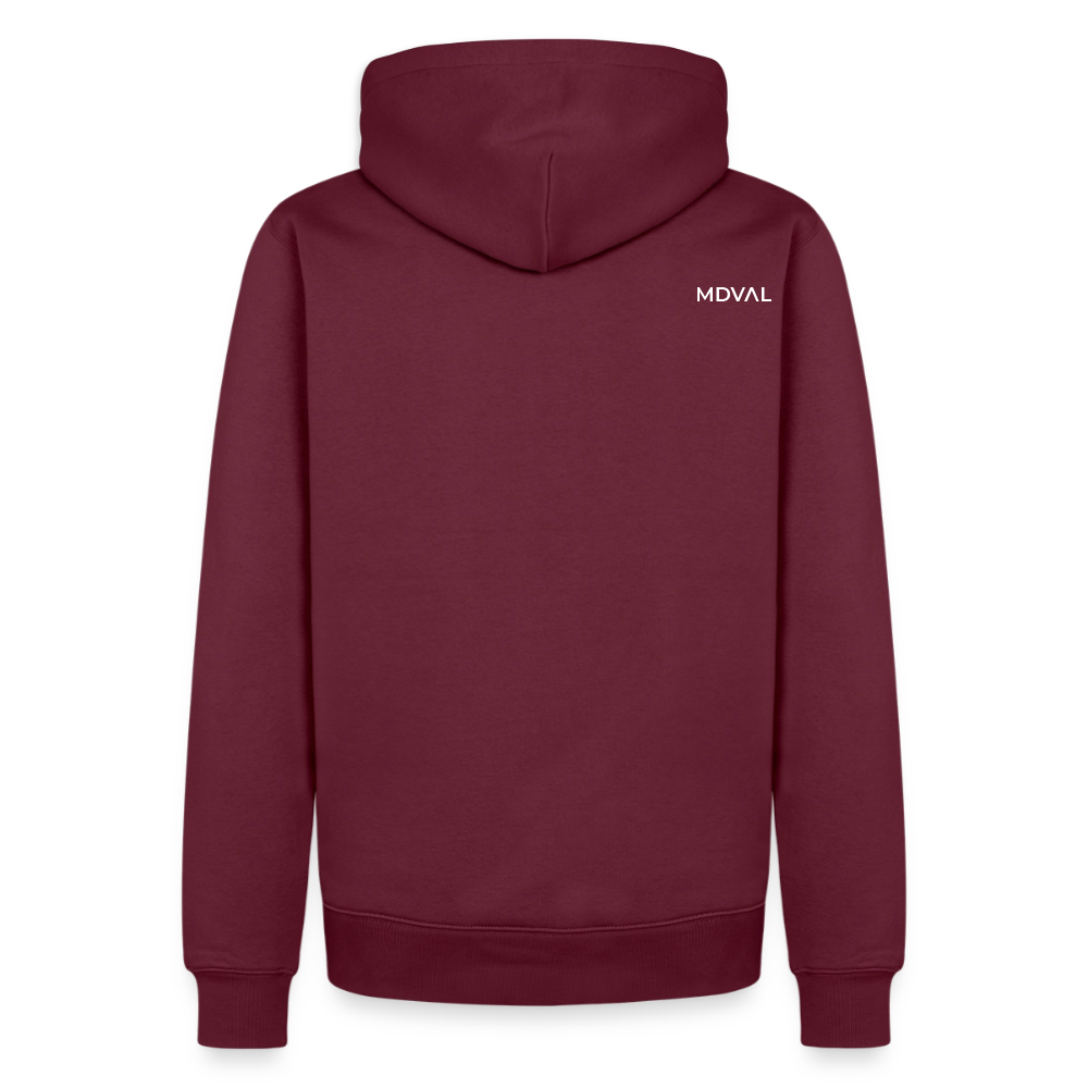 Mittelalter Tiere Hoodie | Tjostender Hase - Burgunderrot