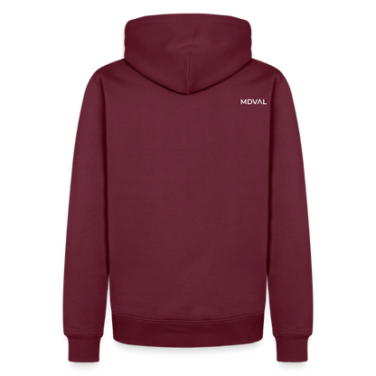 Mittelalter Tiere Hoodie | Tjostender Hase - Burgunderrot