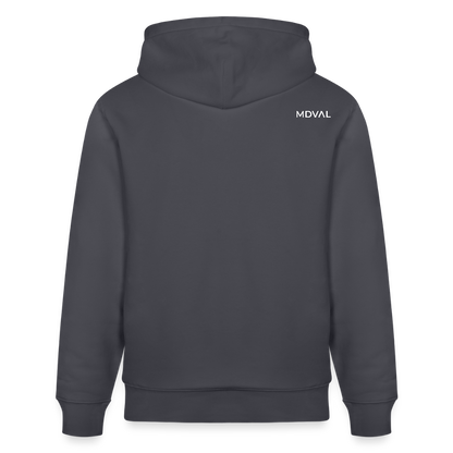 Templerhoodie | Siegel des Templerordens "Zwei Reiter auf einem Pferd" | dunkel | Bio Hoodie - Indigoblau