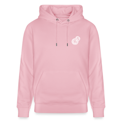 Templerhoodie | Siegel des Templerordens "Zwei Reiter auf einem Pferd" | dunkel | Bio Hoodie - Hellrosa