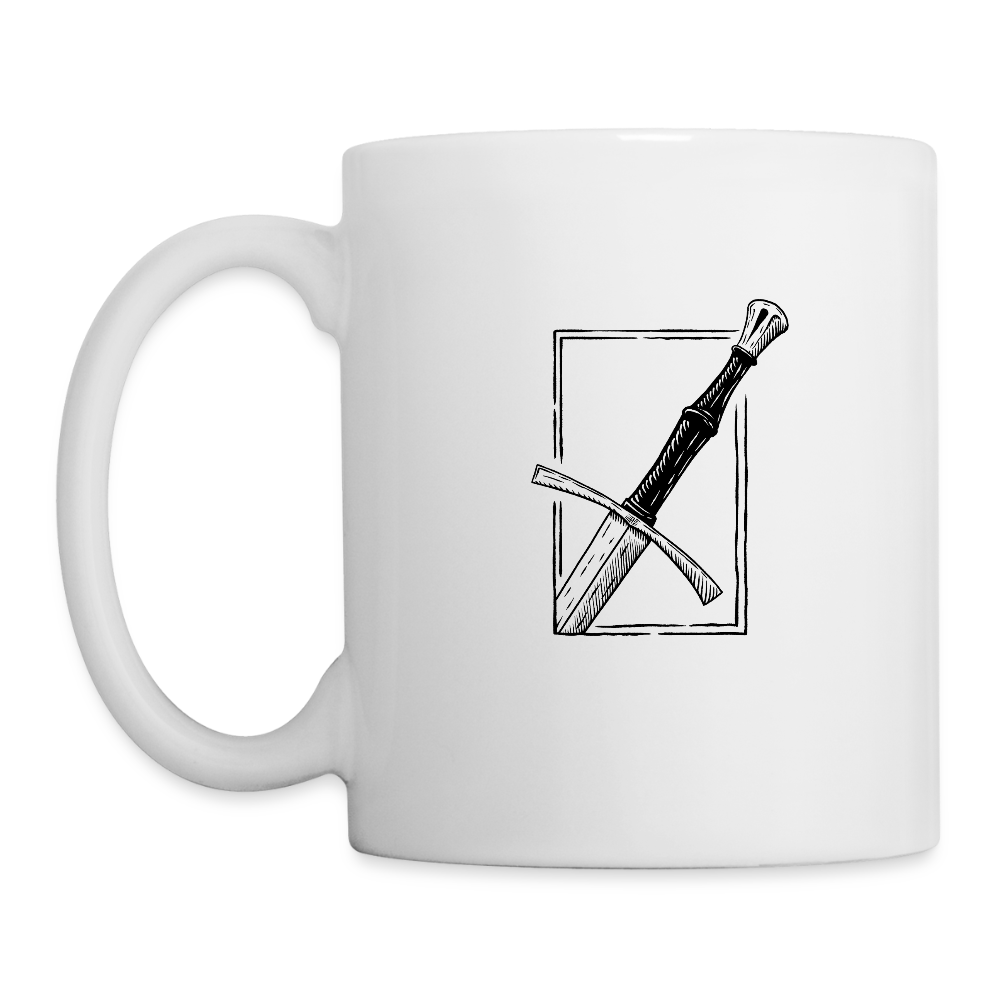 Schwert Spätmittelalter Tasse Mittelalter - Weiß