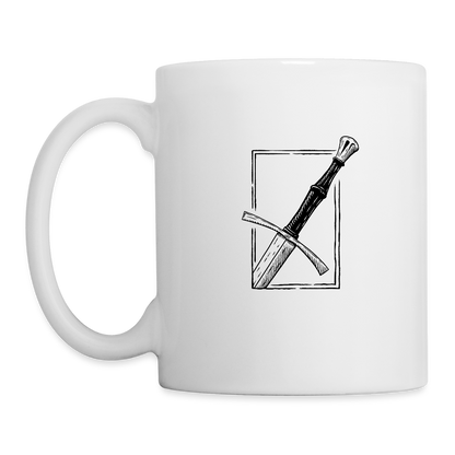 Schwert Spätmittelalter Tasse Mittelalter - Weiß
