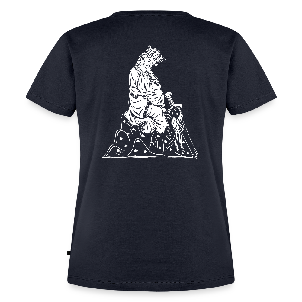 NEUES PROD Bio-Shirt Damen Walther von der Vogelweide - Navy