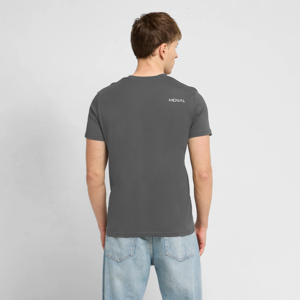 Mittelalterliche Tiere T-Shirt I "Tjostender Hase" I dunkel I Bio-Shirt - Anthrazit