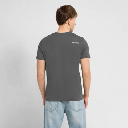 Mittelalterliche Tiere T-Shirt I "Tjostender Hase" I dunkel I Bio-Shirt - Anthrazit