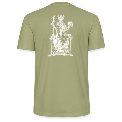 Mittelalterliche Quelle Shirt Otto III Dunkel - Nebelgrün