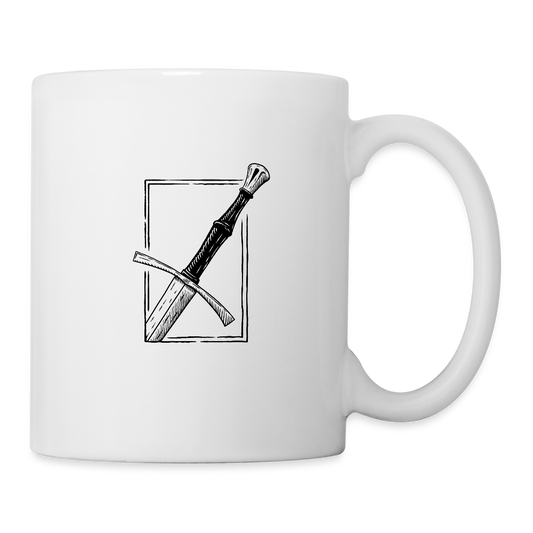 Schwert Spätmittelalter Tasse Mittelalter - Weiß