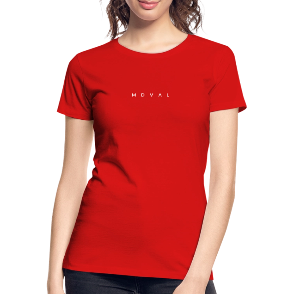 Mittelalter Shirt MDVAL Logo I tight fit I Damen - Rot