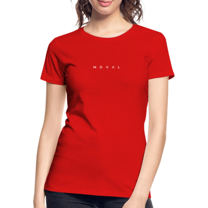 Mittelalter Shirt MDVAL Logo I tight fit I Damen - Rot