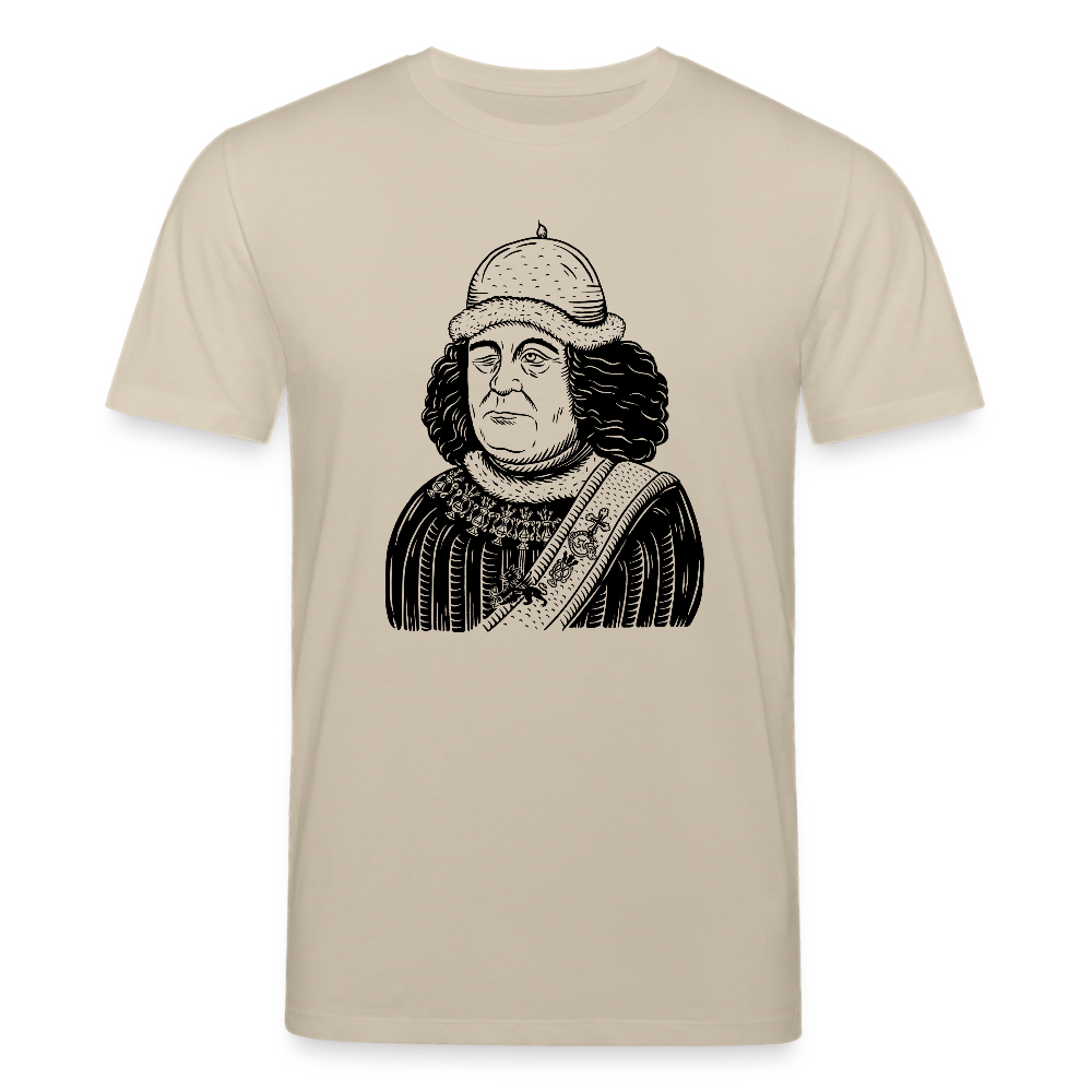 Mittelalterliche Quelle I Oswald von Wolkenstein I front I hell I Bio-Shirt - Beige