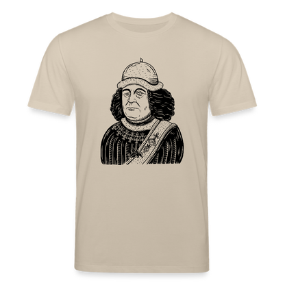 Mittelalterliche Quelle I Oswald von Wolkenstein I front I hell I Bio-Shirt - Beige