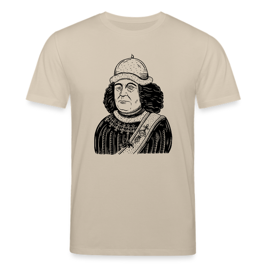 Mittelalterliche Quelle I Oswald von Wolkenstein I front I hell I Bio-Shirt - Beige