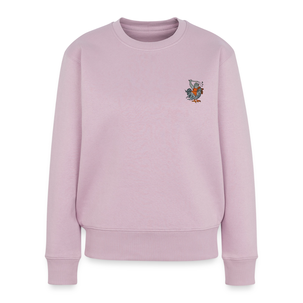 Mittelalterliche Tiere Pullover I Kampfhühnchen - Altrosa