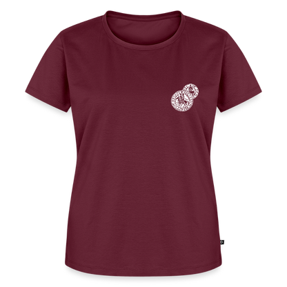 NEUES PROD Bio-Shirt Damen Templer Siegel - Burgunderrot