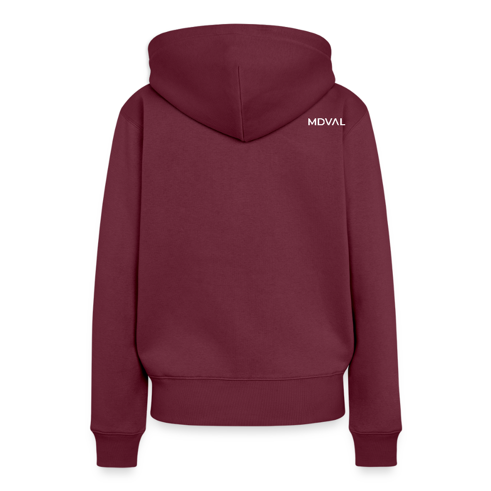 NEUES PROD FRAUEN HOODIE Templer Siegel - Burgunderrot