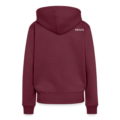 NEUES PROD FRAUEN HOODIE Templer Siegel - Burgunderrot