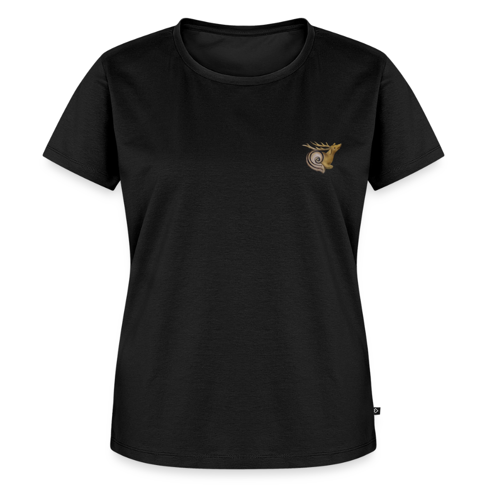 Mittelalterliche Tiere Shirt | Hirschschnecke - Schwarz