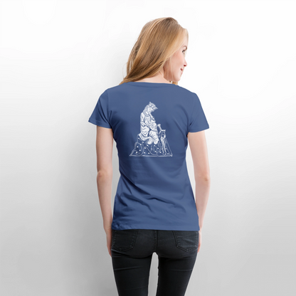NEUES PROD Bio-Shirt Damen Walther von der Vogelweide - Taubenblau