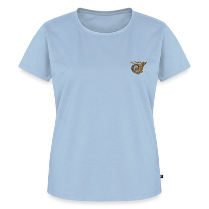 Mittelalterliche Tiere Shirt | Hirschschnecke - Hellblau