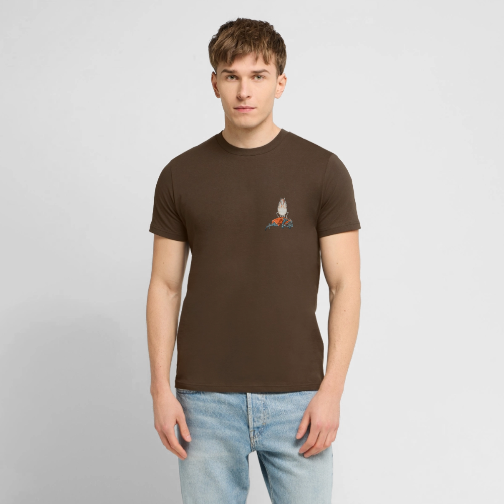 Mittelalterliche Tiere T-Shirt I "Falscher Reiter" I dunkel I Bio-Shirt - Dunkelbraun