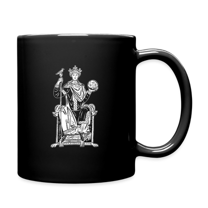 Mittelalter-Tasse Schwarz Kaiser Otto III | Mittelalterlicher Codex - Schwarz