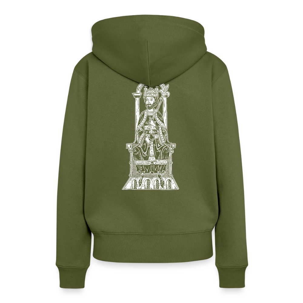 NEUES PROD FRAUEN HOODIE Friedrich Barbarossa - Khaki
