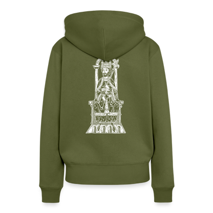 NEUES PROD FRAUEN HOODIE Friedrich Barbarossa - Khaki