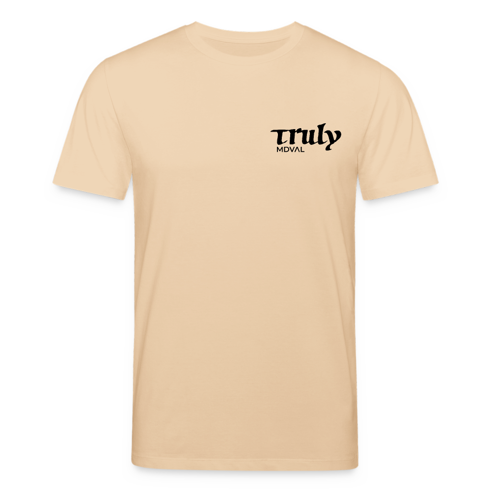 Mittelalter T-Shirt Kalligraphie Karolingische Minuskel I hell - Beige