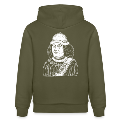 Mittelalterlicher Codex I Oswald von Wolkenstein I Bio-Hoodie - Khaki Grün