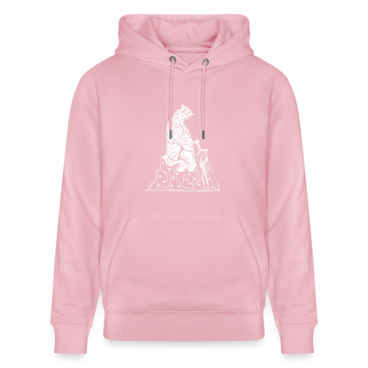 Mittelalterlicher Codex I Walther von der Vogel I front I Bio-Hoodie - Hellrosa