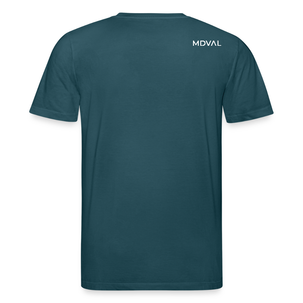 Templer Shirt | Siegel des Templerordens "Zwei Reiter auf einem Pferd" | dunkel | Bio-Shirt - Dunkles Petrol