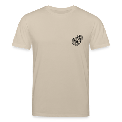 Templer Shirt | Siegel des Templerordens "Zwei Reiter auf einem Pferd" | hell | Bio-Shirt - Beige