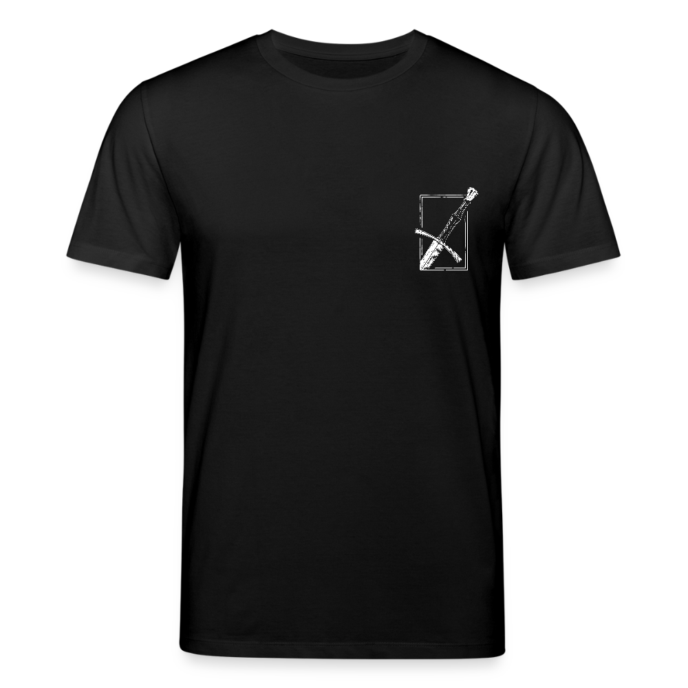 Mittelalterliches Schwert T-Shirt I "langes swertt" I Spätmittelalter I dunkel I Bio-Shirt - Schwarz