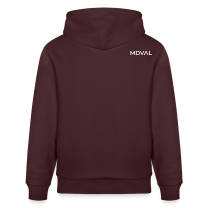 Mittelalterlicher Codex I Walther von der Vogel I front I Bio-Hoodie - Maroon
