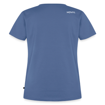 Mittelalterliche Tiere Shirt | Hirschschnecke - Taubenblau