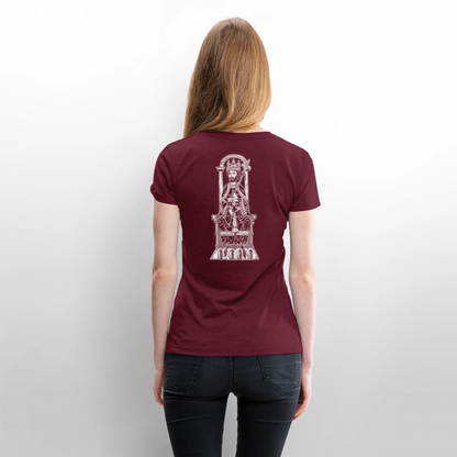 NEUES PROD Bio-Shirt Damen Friedrich I. Barbarossa - Burgunderrot