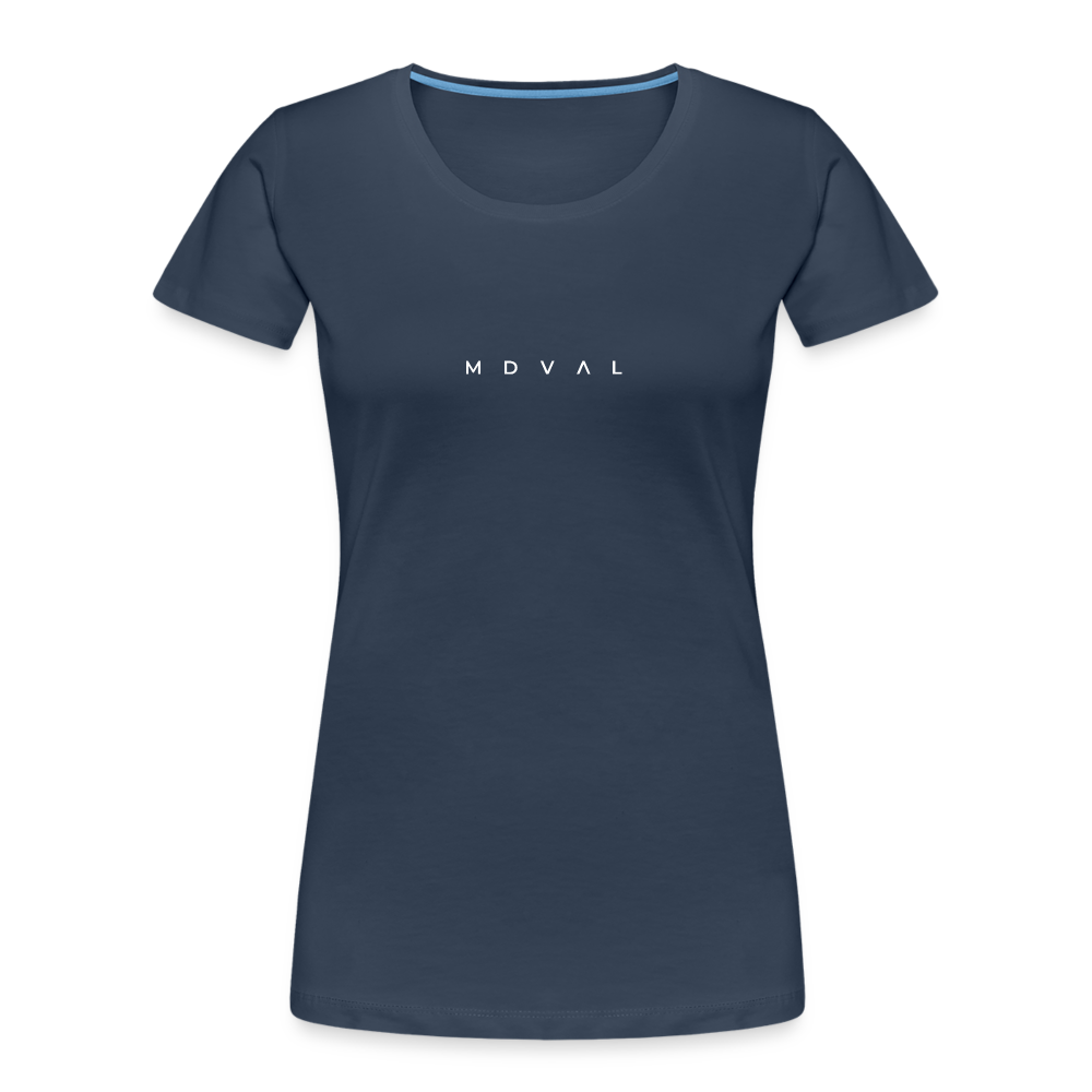 Mittelalter Shirt MDVAL Logo I tight fit I Damen - Navy