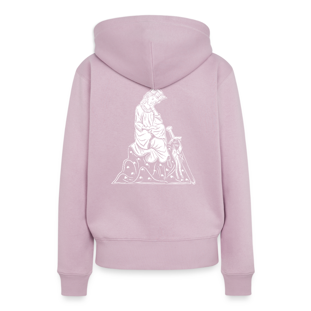 NEUES PROD FRAUEN HOODIE Walther von der Vogelweide - Altrosa