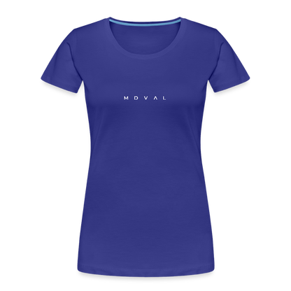 Mittelalter Shirt MDVAL Logo I tight fit I Damen - Königsblau