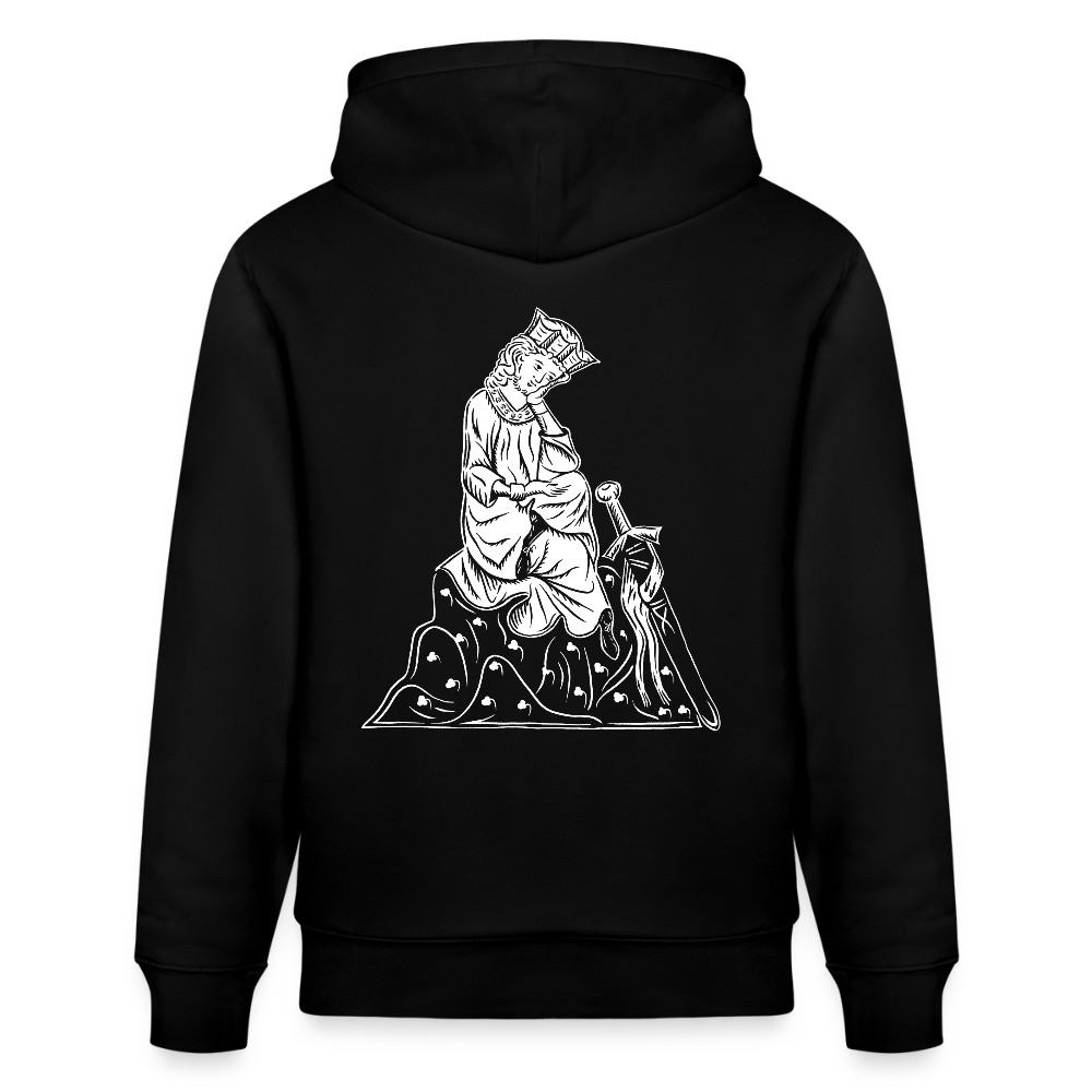 Mittelalterlicher Codex I Walther von der Vogelweide I Bio-Hoodie - Schwarz