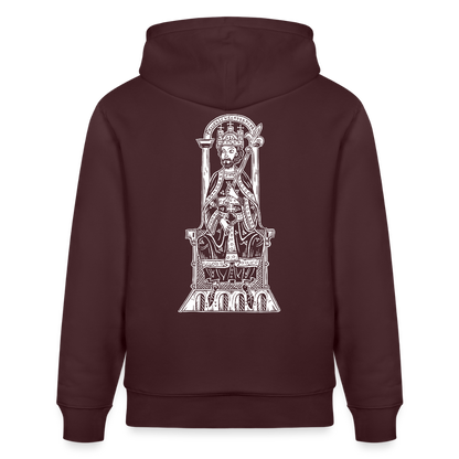 Friedrich I. Barbarossa (weißer Print hinten) I Mittelalter Hoodie - Maroon